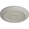 image19 58OD x 1 12P Alexandria Rope Ceiling Medallion Fits Canopies up to 4 58Pot of Cream Flat Finish