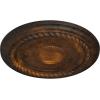 image19 58OD x 1 12P Alexandria Rope Ceiling Medallion Fits Canopies up to 4 58Rust Metallic Series