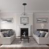 image19 58OD x 1 12P Alexandria Rope Ceiling Medallion Fits Canopies up to 4 58Steel Gray Metallic Series