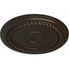 image19 58OD x 1 12P Alexandria Rope Ceiling Medallion Fits Canopies up to 4 58Stone Hearth Flat Finish