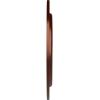 image26 58OD x 4 12ID x 1 38P Loera Ceiling Medallion Fits Canopies up to 6 14Antique Copper Metallic Series