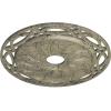 image26 58OD x 4 12ID x 1 38P Loera Ceiling Medallion Fits Canopies up to 6 14Castle Stone Crackle Flat Finish
