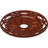 image26 58OD x 4 12ID x 1 38P Loera Ceiling Medallion Fits Canopies up to 6 14Firebrick Flat Finish