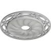 image26 58OD x 4 12ID x 1 38P Loera Ceiling Medallion Fits Canopies up to 6 14Frost Flat Finish
