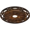 image26 58OD x 4 12ID x 1 38P Loera Ceiling Medallion Fits Canopies up to 6 14Rust Metallic Series