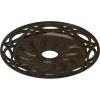 image26 58OD x 4 12ID x 1 38P Loera Ceiling Medallion Fits Canopies up to 6 14Stone Hearth Crackle Flat Finish
