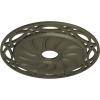 image26 58OD x 4 12ID x 1 38P Loera Ceiling Medallion Fits Canopies up to 6 14Witch Hazel Flat Finish