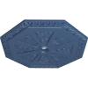 image29 18OD x 2 14ID x 1 18P Spring Octagonal Ceiling Medallion Fits Canopies up to 3Americana Flat Finish