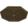 image29 18OD x 2 14ID x 1 18P Spring Octagonal Ceiling Medallion Fits Canopies up to 3Brass Metallic Series