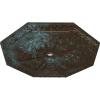 image29 18OD x 2 14ID x 1 18P Spring Octagonal Ceiling Medallion Fits Canopies up to 3Bronze Blue Patina Metallic Series