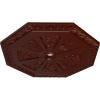 image29 18OD x 2 14ID x 1 18P Spring Octagonal Ceiling Medallion Fits Canopies up to 3Brushed Mahogany Flat Finish