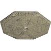 image29 18OD x 2 14ID x 1 18P Spring Octagonal Ceiling Medallion Fits Canopies up to 3Castle Stone Crackle Flat Finish
