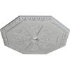 image29 18OD x 2 14ID x 1 18P Spring Octagonal Ceiling Medallion Fits Canopies up to 3Frost Flat Finish