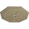 image29 18OD x 2 14ID x 1 18P Spring Octagonal Ceiling Medallion Fits Canopies up to 3Gobi Desert Flat Finish