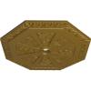 image29 18OD x 2 14ID x 1 18P Spring Octagonal Ceiling Medallion Fits Canopies up to 3Gold Rush Metallic Series