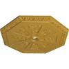 image29 18OD x 2 14ID x 1 18P Spring Octagonal Ceiling Medallion Fits Canopies up to 3Iridescent Gold Metallic Series