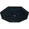 image29 18OD x 2 14ID x 1 18P Spring Octagonal Ceiling Medallion Fits Canopies up to 3Night Shade Flat Finish