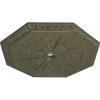 image29 18OD x 2 14ID x 1 18P Spring Octagonal Ceiling Medallion Fits Canopies up to 3Painted Turtle Flat Finish