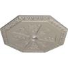 image29 18OD x 2 14ID x 1 18P Spring Octagonal Ceiling Medallion Fits Canopies up to 3Pearl White Metallic Series