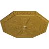 image29 18OD x 2 14ID x 1 18P Spring Octagonal Ceiling Medallion Fits Canopies up to 3Pharaohs Gold Metallic Series