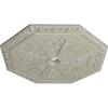 image29 18OD x 2 14ID x 1 18P Spring Octagonal Ceiling Medallion Fits Canopies up to 3Pot of Cream Crackle Flat Finish