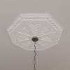 image29 18OD x 2 14ID x 1 18P Spring Octagonal Ceiling Medallion Fits Canopies up to 3Primed