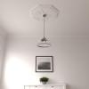image29 18OD x 2 14ID x 1 18P Spring Octagonal Ceiling Medallion Fits Canopies up to 3Primed