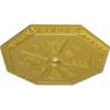 image29 18OD x 2 14ID x 1 18P Spring Octagonal Ceiling Medallion Fits Canopies up to 3Rich Gold Metallic Series