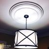 image29 18OD x 2 14ID x 1 18P Spring Octagonal Ceiling Medallion Fits Canopies up to 3Rust Metallic Series