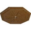 image29 18OD x 2 14ID x 1 18P Spring Octagonal Ceiling Medallion Fits Canopies up to 3Smokey Topaz Flat Finish