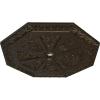 image29 18OD x 2 14ID x 1 18P Spring Octagonal Ceiling Medallion Fits Canopies up to 3Stone Hearth Crackle Flat Finish