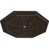 image29 18OD x 2 14ID x 1 18P Spring Octagonal Ceiling Medallion Fits Canopies up to 3Stone Hearth Flat Finish