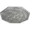 image29 18OD x 2 14ID x 1 18P Spring Octagonal Ceiling Medallion Fits Canopies up to 3Ultra Pure White Crackle Flat Finish