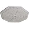 image29 18OD x 2 14ID x 1 18P Spring Octagonal Ceiling Medallion Fits Canopies up to 3Ultra Pure White Flat Finish