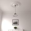 image31 12OD x 2 12P Traditional Ceiling Medallion Fits Canopies up to 8 14Factory Primed