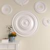 image31 12OD x 2 12P Traditional Ceiling Medallion Fits Canopies up to 8 14Factory Primed