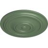 image31 12OD x 2 12P Traditional Ceiling Medallion Fits Canopies up to 8 14HandPainted Athenian Green