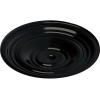 image31 12OD x 2 12P Traditional Ceiling Medallion Fits Canopies up to 8 14HandPainted Black Pearl