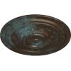 image31 12OD x 2 12P Traditional Ceiling Medallion Fits Canopies up to 8 14HandPainted Bronze Blue Patina