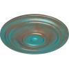 image31 12OD x 2 12P Traditional Ceiling Medallion Fits Canopies up to 8 14HandPainted Copper Green Patina