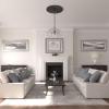 image36 14OD x 1 78P Melonie Ceiling Medallion Fits Canopies up to 6 14HandPainted Jet Black