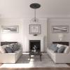 image36 14OD x 1 78P Melonie Ceiling Medallion Fits Canopies up to 6 14HandPainted Steel Gray