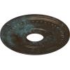 imageEkena Millwork CM15BEGLS 15 34OD X 3 78ID X 34P Berkshire Ceiling Medallion Fits Canopies Up to 7 GoldHandPainted Bronze Blue Patina