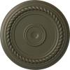 image19 58OD x 1 12P Alexandria Rope Ceiling Medallion Fits Canopies up to 4 58Witch Hazel Flat Finish