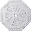 image29 18OD x 2 14ID x 1 18P Spring Octagonal Ceiling Medallion Fits Canopies up to 3Primed