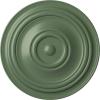 image31 12OD x 2 12P Traditional Ceiling Medallion Fits Canopies up to 8 14HandPainted Athenian Green