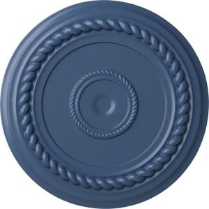 image19 58OD x 1 12P Alexandria Rope Ceiling Medallion Fits Canopies up to 4 58Americana Flat Finish
