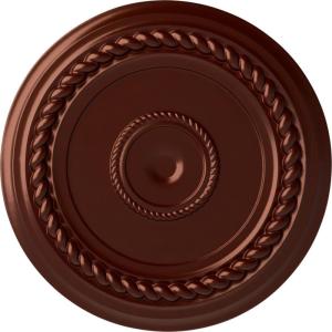 image19 58OD x 1 12P Alexandria Rope Ceiling Medallion Fits Canopies up to 4 58Antique Copper Metallic Series