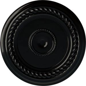 image19 58OD x 1 12P Alexandria Rope Ceiling Medallion Fits Canopies up to 4 58Black Pearl Metallic Series