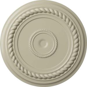 image19 58OD x 1 12P Alexandria Rope Ceiling Medallion Fits Canopies up to 4 58Clear Yellow Flat Finish